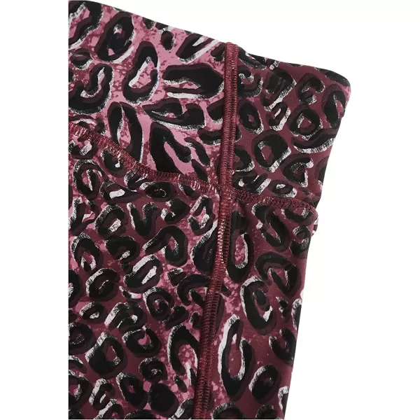imageReebok Womens Lux Leggings in Punch Berry and Cheetah