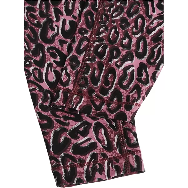 imageReebok Womens Lux Leggings in Punch Berry and Cheetah