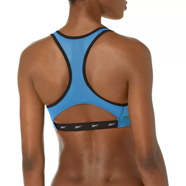imageReebok Womens Lux Racerback Sports Bra Essential Blue Medium Support