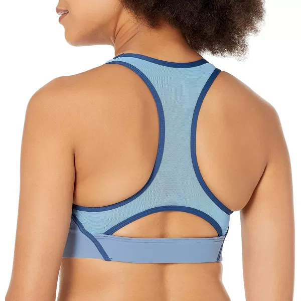 imageReebok Womens Lux Racerback Sports Bra Medium SupportBlue Slate