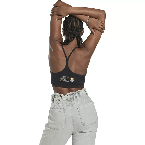 imageReebok Womens Lux Racerback Sports Bra Medium SupportJurassic WorldBlack