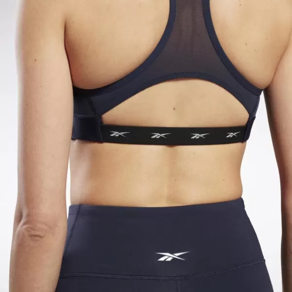 imageReebok Womens Lux Racerback Sports Bra Medium SupportVector Navy