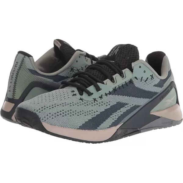 imageReebok Womens Nano X1 Cross TrainerHarmony GreenBlackPure Grey