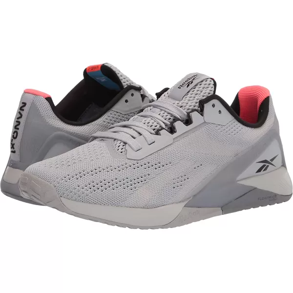 imageReebok Womens Nano X1 Cross TrainerPure GreyOrange Flare