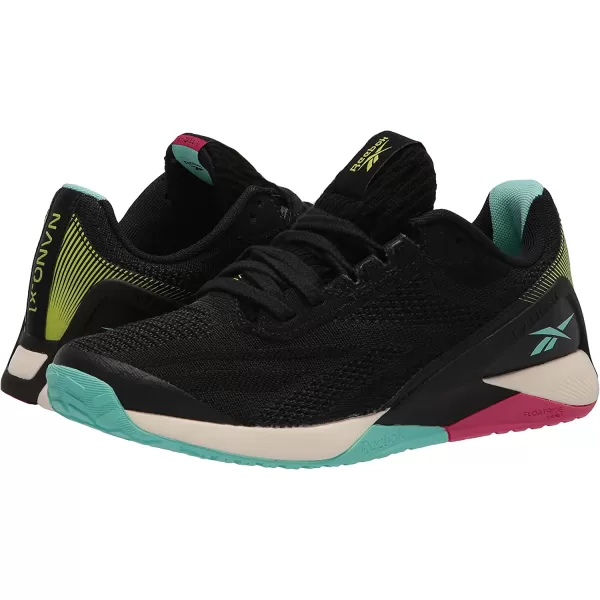 imageReebok Womens Nano X1 Cross TrainerVegan CollectionBlackPinkBlue