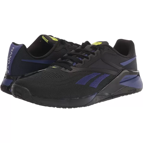 imageReebok Womens Nano X2 Cross TrainerBlackBold PurpleChalk