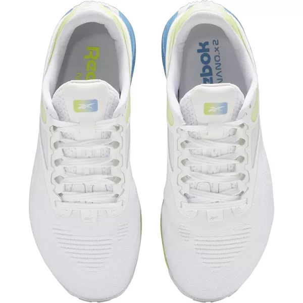 imageReebok Womens Nano X2 Cross TrainerCloud WhiteEssential BlueAcid Yellow