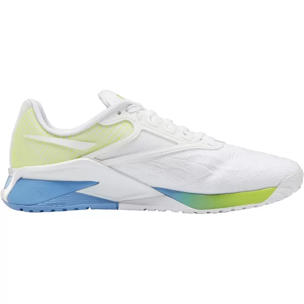 imageReebok Womens Nano X2 Cross TrainerCloud WhiteEssential BlueAcid Yellow