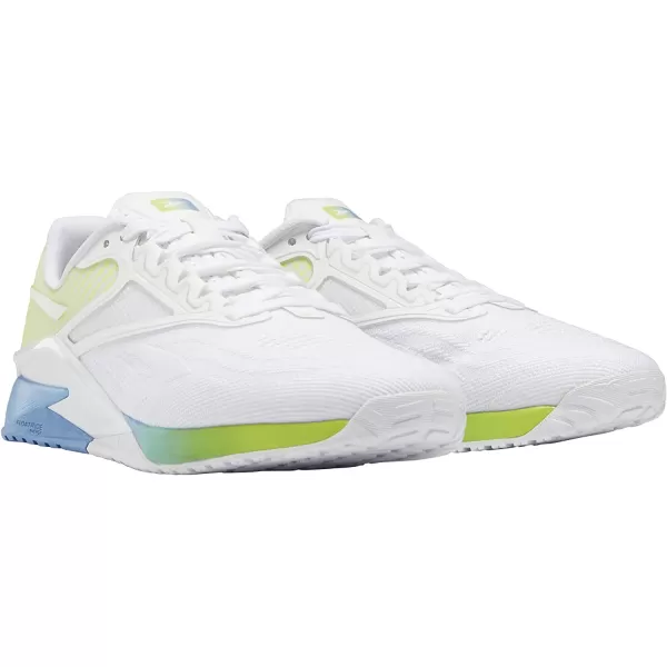 imageReebok Womens Nano X2 Cross TrainerCloud WhiteEssential BlueAcid Yellow