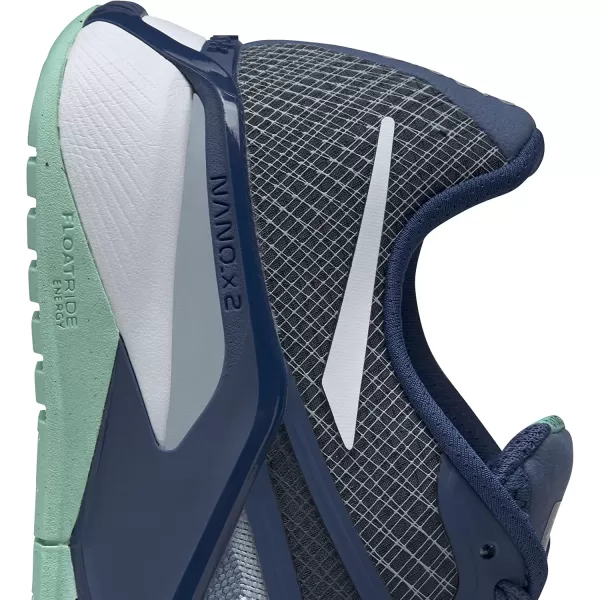 imageReebok Womens Nano X2 Cross TrainerGable GreyBatik BlueHint Mint