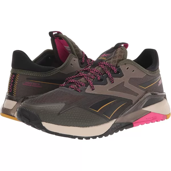 imageReebok Womens Nano X2 Tr Adventure Cross TrainerArmy GreenBlackProud Pink