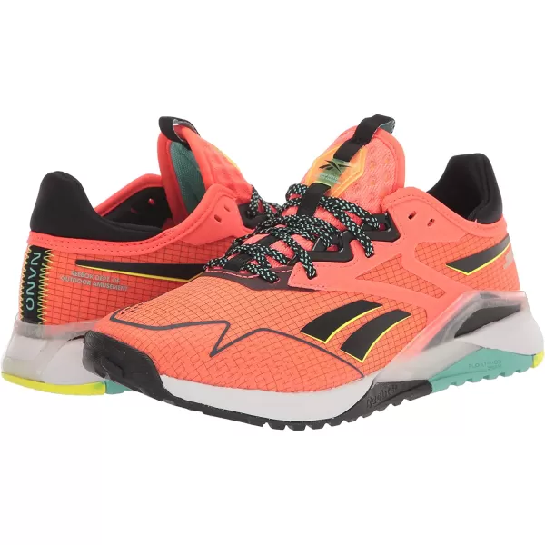 imageReebok Womens Nano X2 Tr Adventure Cross TrainerOrange FlareBlackSolar Acid Yellow