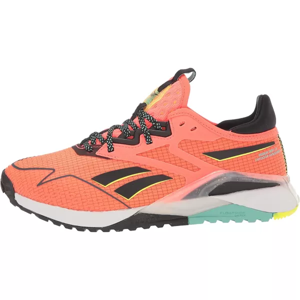 imageReebok Womens Nano X2 Tr Adventure Cross TrainerOrange FlareBlackSolar Acid Yellow