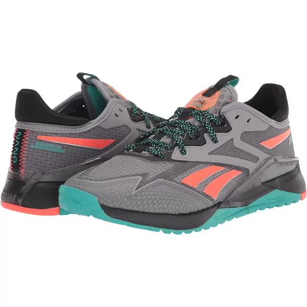 imageReebok Womens Nano X2 Tr Adventure Cross TrainerPure GreyBlackClassic Teal