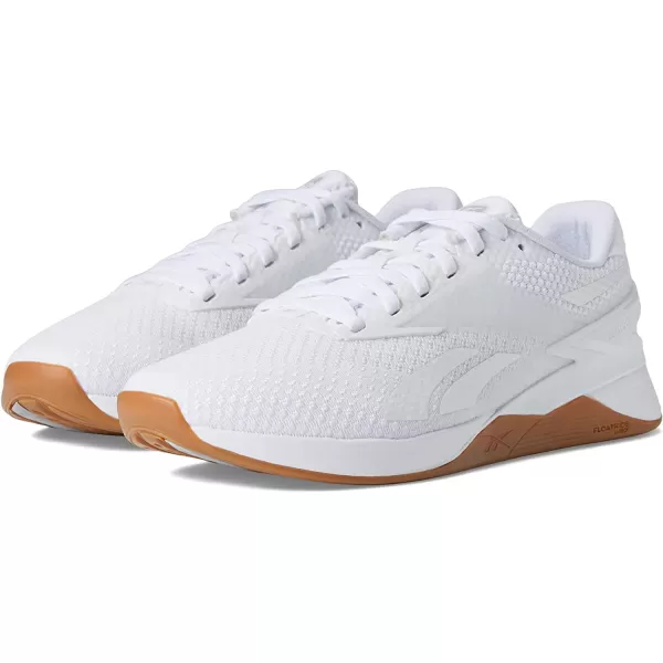imageReebok Womens Nano X3 Cross TrainerFootwear WhiteCold GreyReebok Rubber Gum