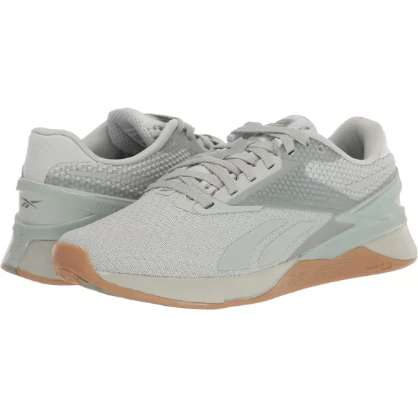 imageReebok Womens Nano X3 Cross TrainerSea SprayHarmony GreenGum