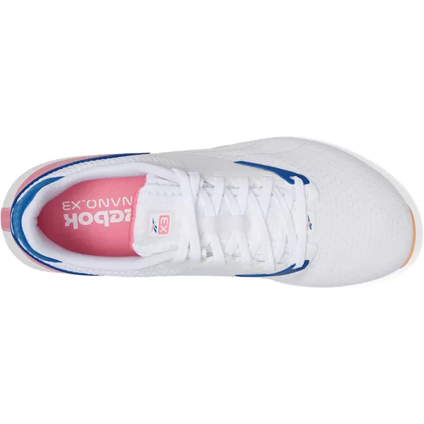 imageReebok Womens Nano X3 Cross TrainerWhitePeach FuzzPink