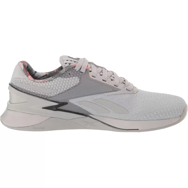 imageReebok Womens Nano X3 Traning SneakerPure GreyBlackBurnt Orange