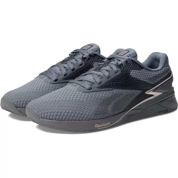 imageReebok Womens Nano X3 Traning SneakerPure GreyTaupe Metallic