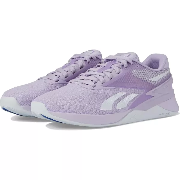 imageReebok Womens Nano X3 Traning SneakerPurple OasisCold GreyVector Blue