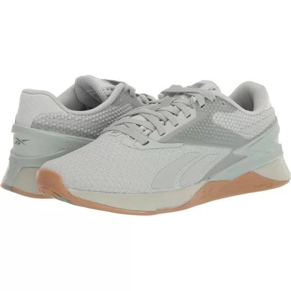imageReebok Womens Nano X3 Traning SneakerSea SprayHarmony GreenGum