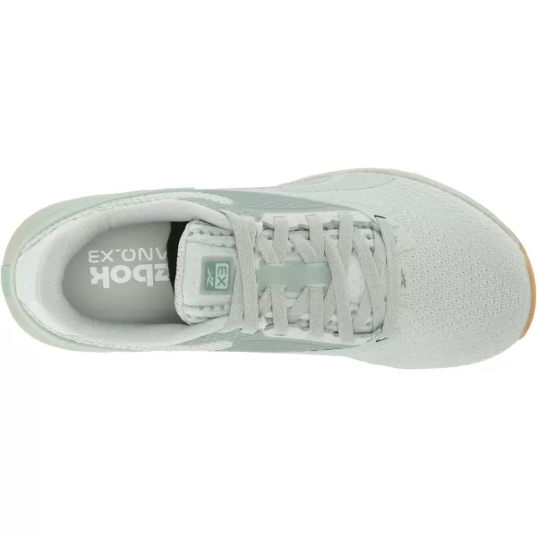 imageReebok Womens Nano X3 Traning SneakerSea SprayHarmony GreenGum