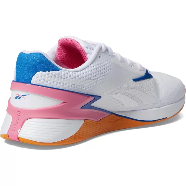 imageReebok Womens Nano X3 Traning SneakerWhitePeach FuzzPink