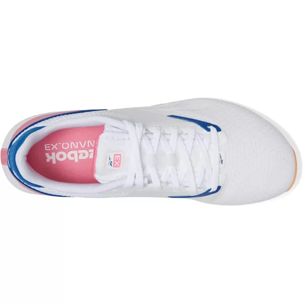 imageReebok Womens Nano X3 Traning SneakerWhitePeach FuzzPink