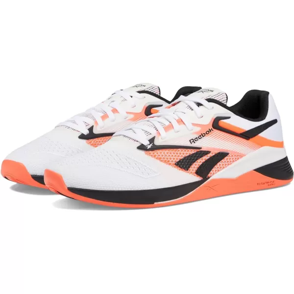 imageReebok Womens Nano X4 SneakerFootwear WhiteBlackOrange Flare