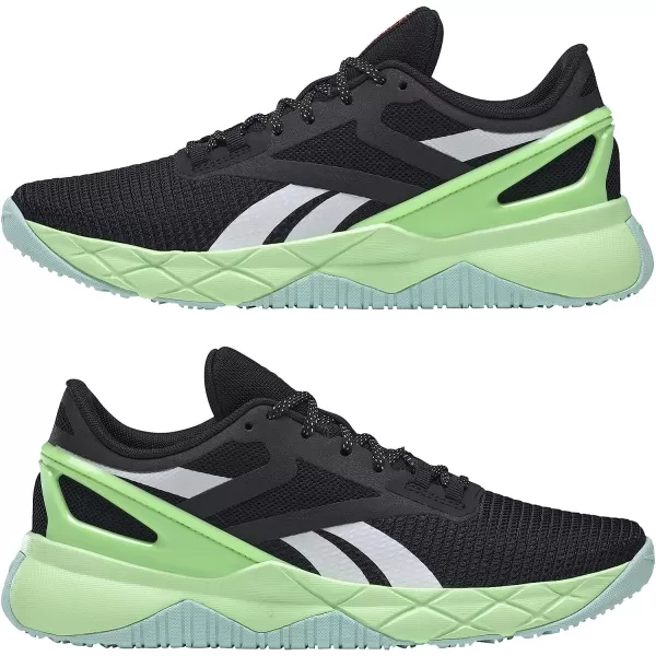 imageReebok Womens Nanoflex TR Cross TrainerCore BlackDigital GlowNeon Mint