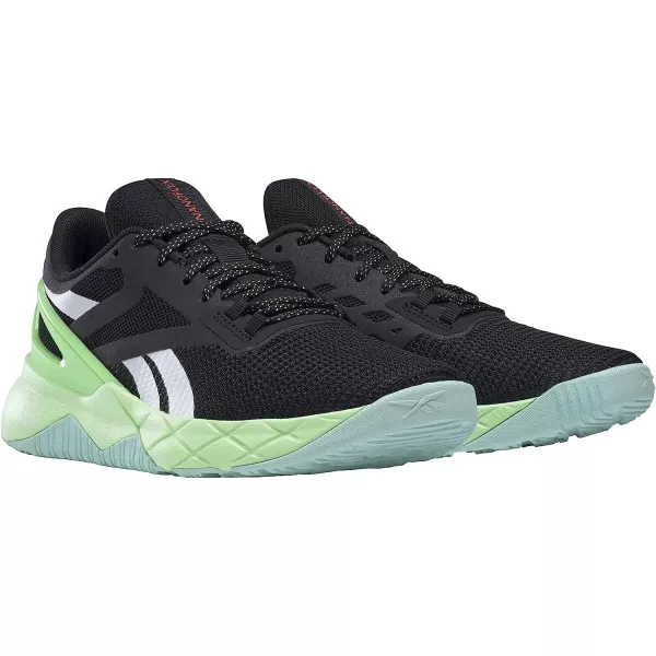 imageReebok Womens Nanoflex TR Cross TrainerCore BlackDigital GlowNeon Mint