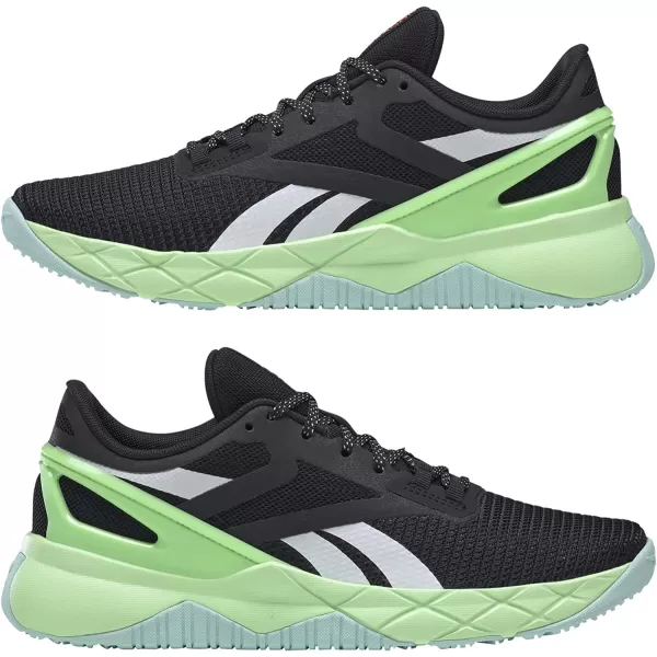 imageReebok Womens Nanoflex TR Cross TrainerCore BlackDigital GlowNeon Mint