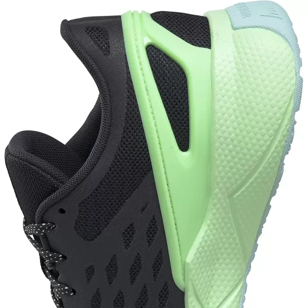 imageReebok Womens Nanoflex TR Cross TrainerCore BlackDigital GlowNeon Mint