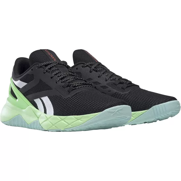 imageReebok Womens Nanoflex TR Cross TrainerCore BlackDigital GlowNeon Mint
