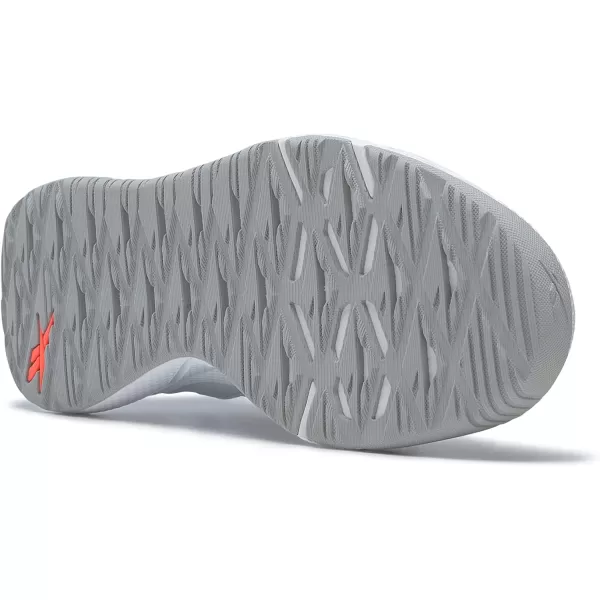 imageReebok Womens Nanoflex TR Cross TrainerWhitePure GreyOrange Flare