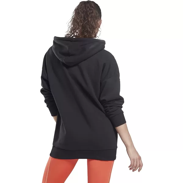 imageReebok Womens Oversized Fleece Hoodie  Core 10 Black