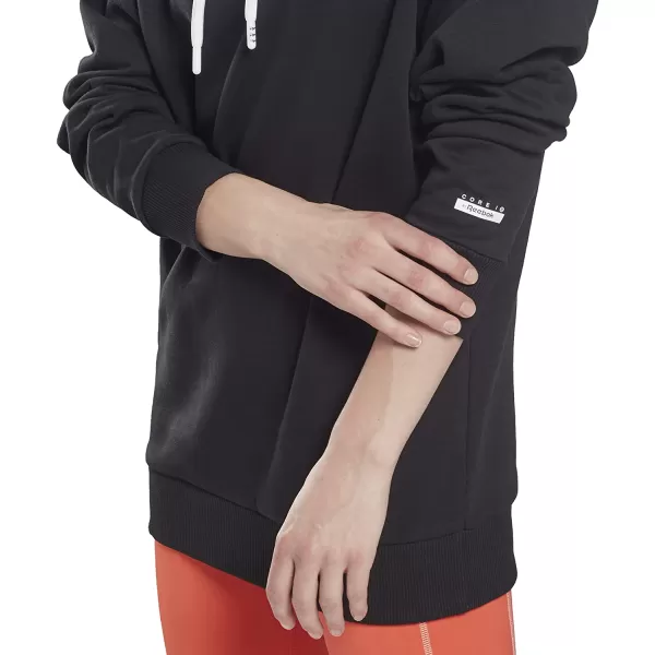 imageReebok Womens Oversized Fleece Hoodie  Core 10 Black