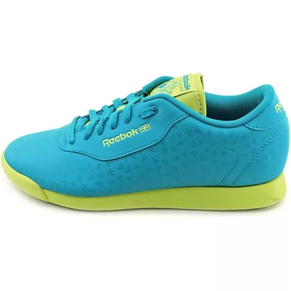 imageReebok Womens Princess Sneaker  Far Out BlueSonic Green