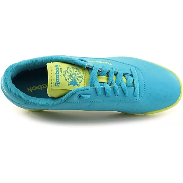 imageReebok Womens Princess Sneaker  Far Out BlueSonic Green