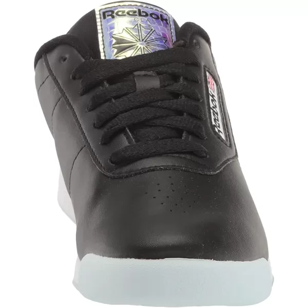 imageReebok Womens Princess Sneaker in Core Black Ftwr White and Glass Blue