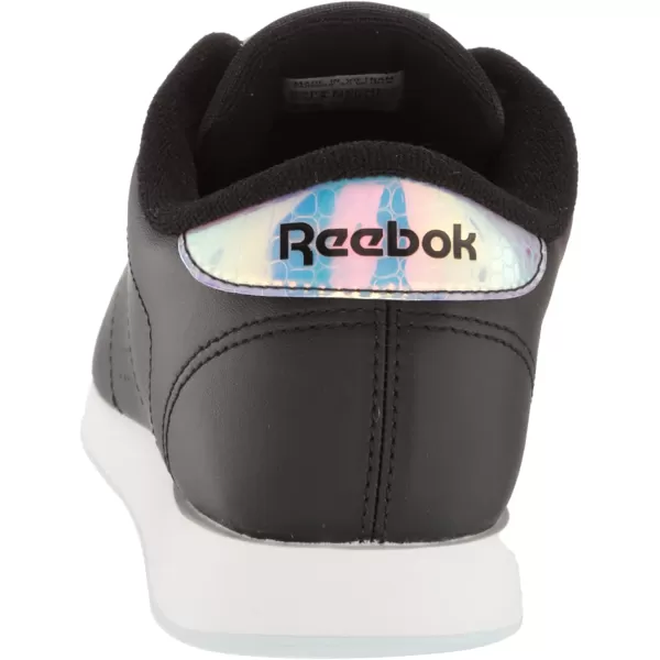 imageReebok Womens Princess Sneaker in Core Black Ftwr White and Glass Blue