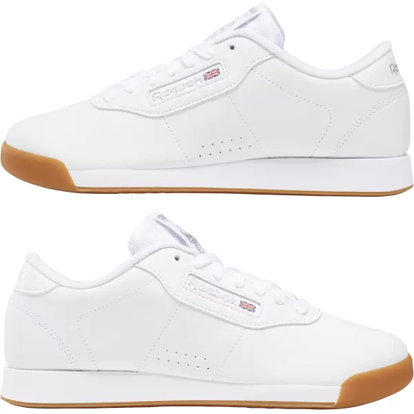 imageReebok Womens Princess Sneaker in White and Gum