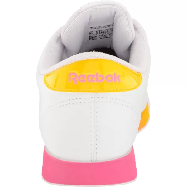 imageReebok Womens Princess SneakerFtwr WhiteTrue PinkAlways Yellow