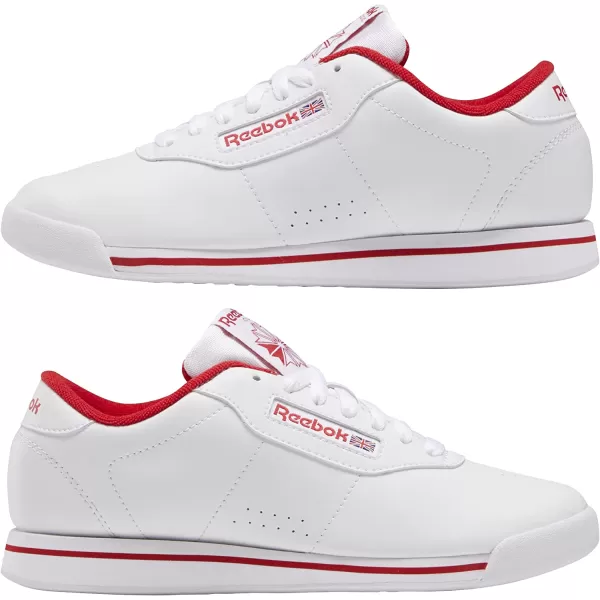 imageReebok Womens Princess SneakerWhiteWhiteVector Red