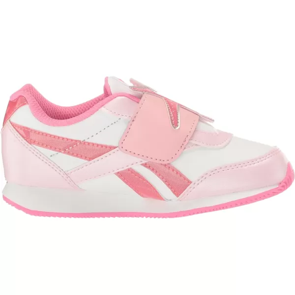 imageReebok Womens Royal Classic Jogger 20 Kc SneakerWhitePink GlowTrue Pink