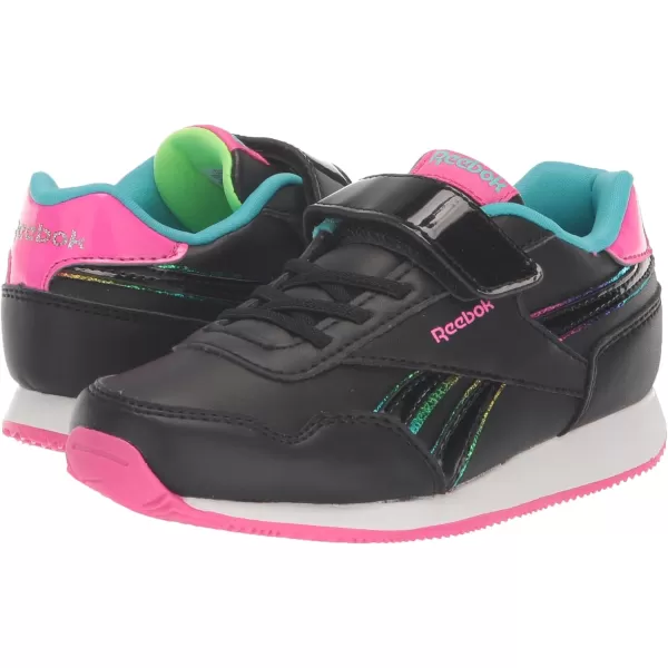 imageReebok Womens Royal Classic Jogger 30 1v SneakerBlackLaser PinkBlack