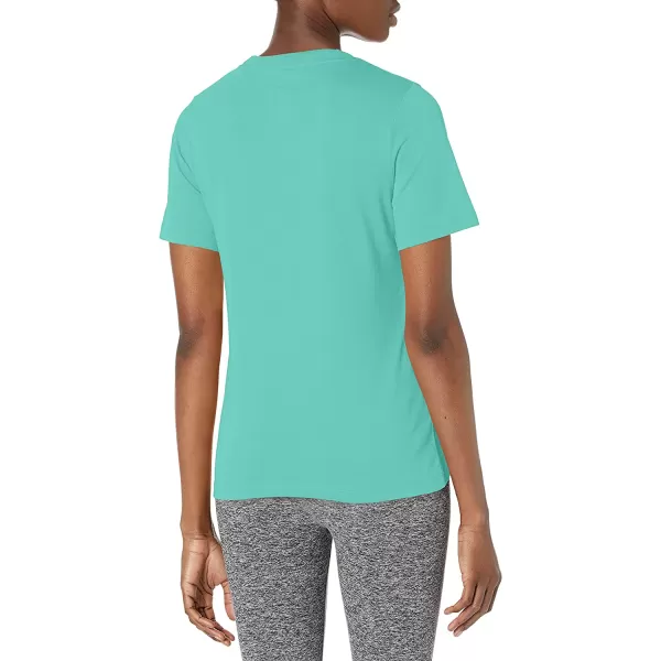 imageReebok Womens Semi Classic Logo Tee TealWhite