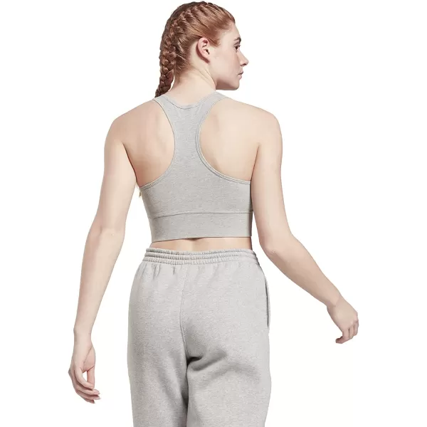 imageReebok Womens Sports Bra Light SupportMedium Grey HeatherWhite