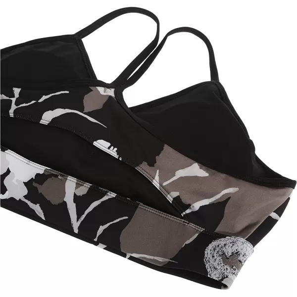 imageReebok Womens Sports Bra TriBack Light Support BlackBoulder GreyAll Over Print