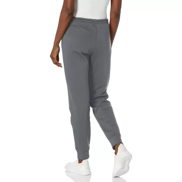 imageReebok Womens Standard Fleece JoggersDark GreyWhite Logo